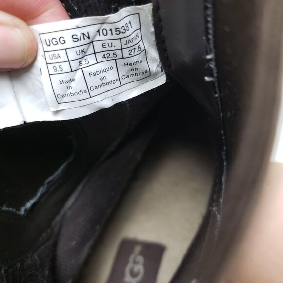 Ugg Romosa Leather Waterproof Boot Mens 9.5 Brown Chelsea Slip On Winter Rain - Picture 11 of 11